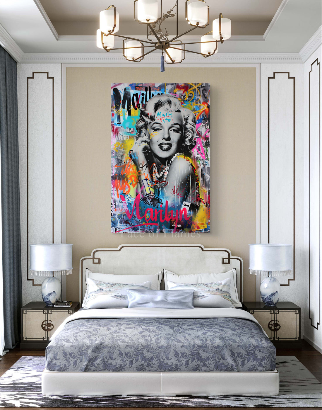 Urban Elegance: A Graffiti Tribute to Marilyn Monroe