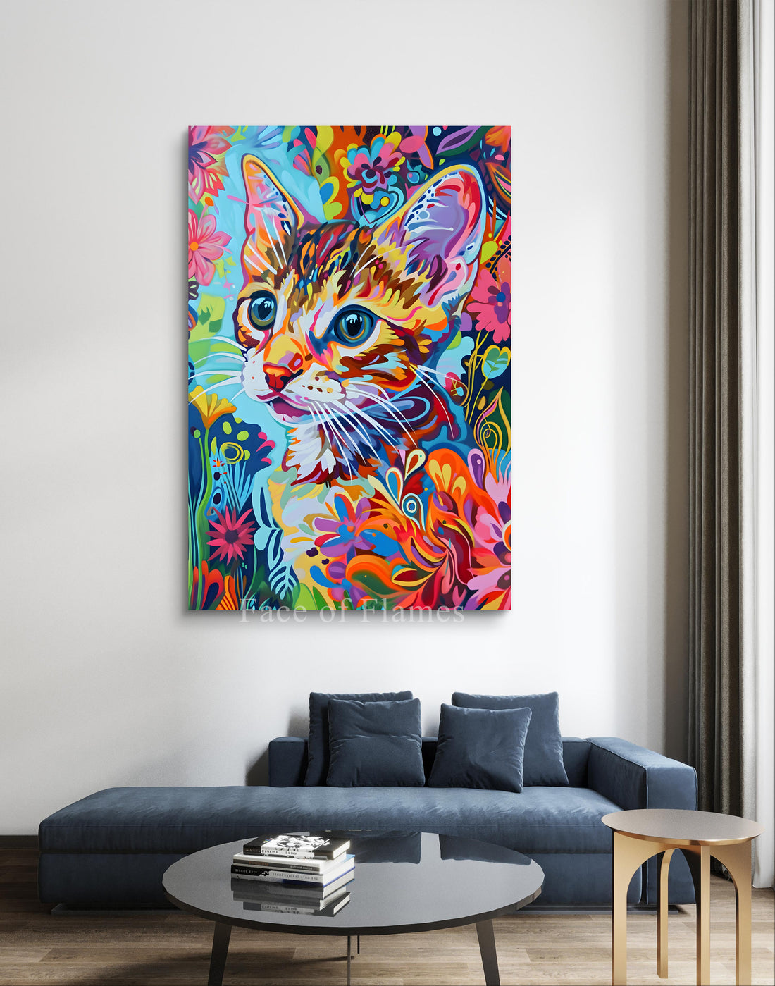 Vibrant Feline Fantasy