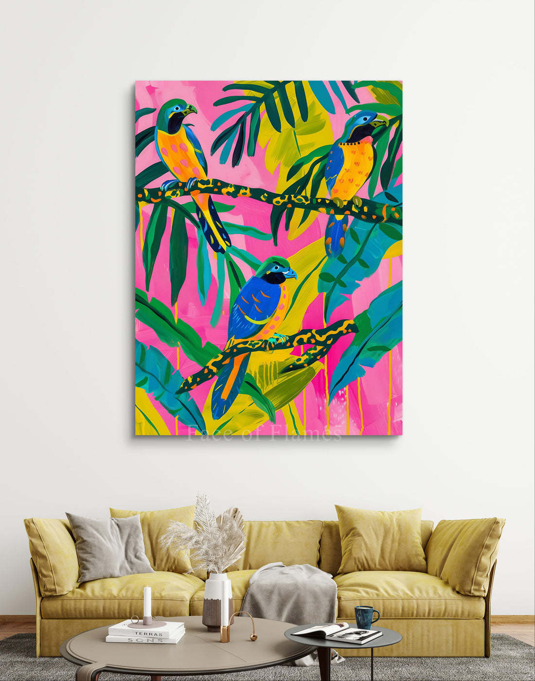 Tropical Serenity: Parrots in Paradise