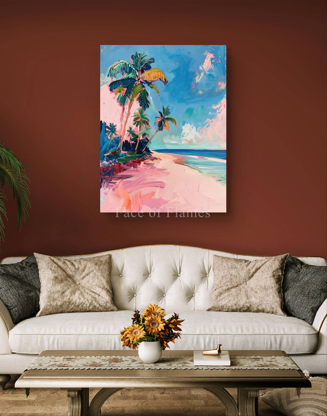 Tropical Serenity: A Vivid Beachscape