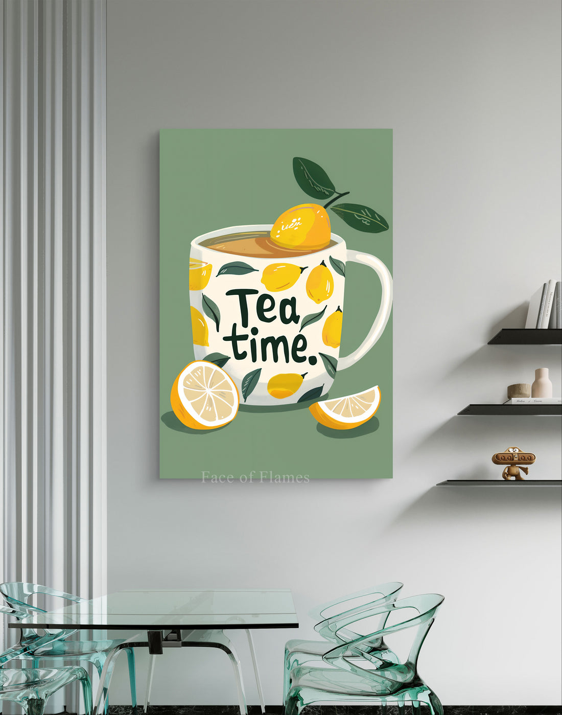 Citrus Serenity: A Moment for Tea