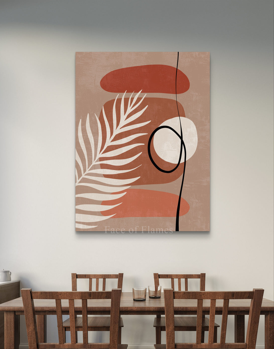 Abstract Elegance in Earth Tones