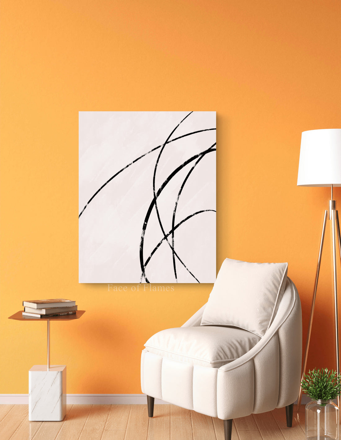 Abstract Curves on Canvas