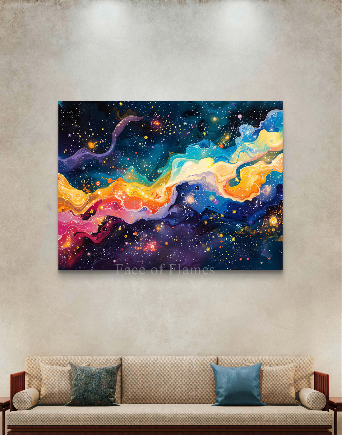 Cosmic Colors: An Abstract Universe