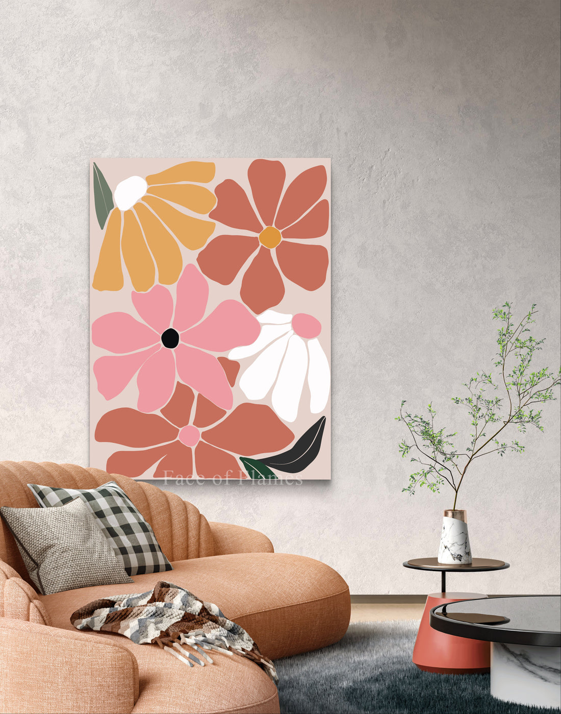 Abstract Floral Collage