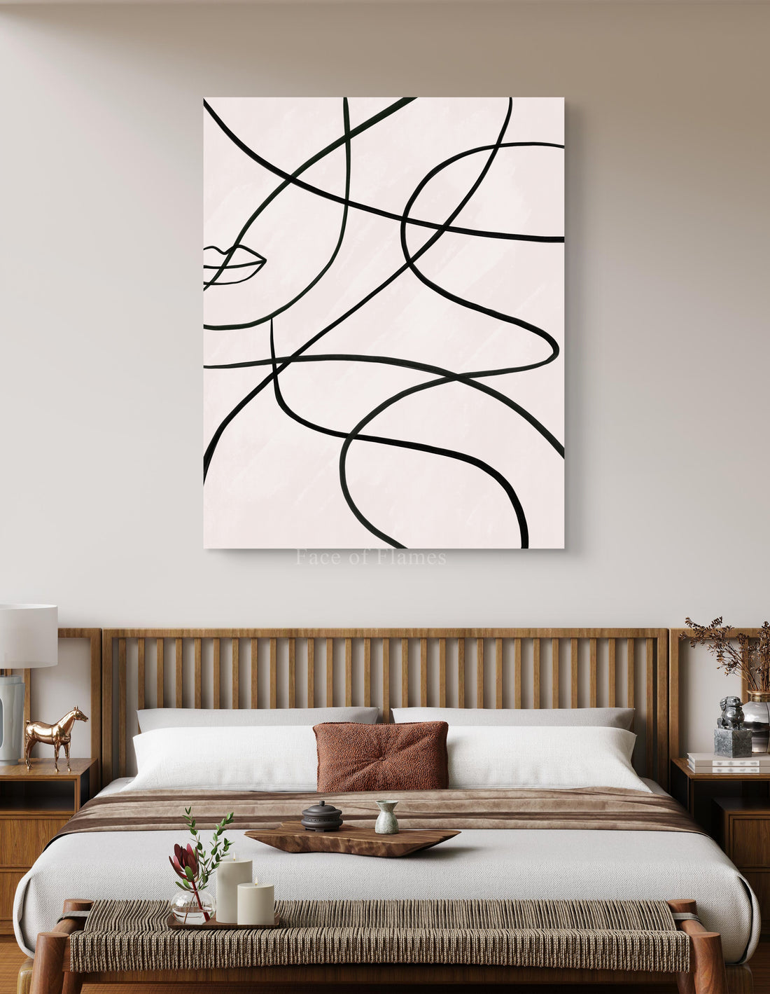 Abstract Curves and Lines