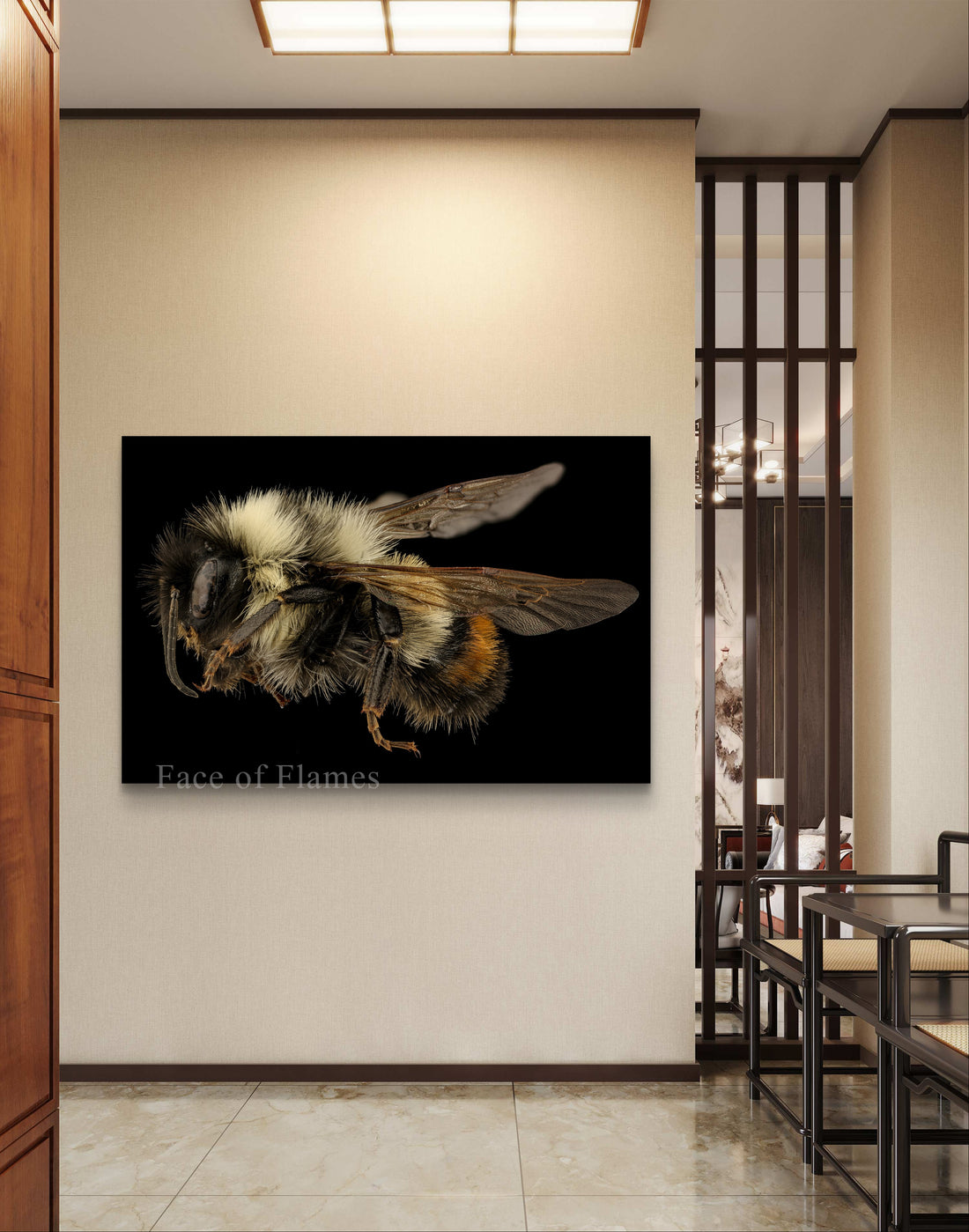 Detailed Portrait of a Bee