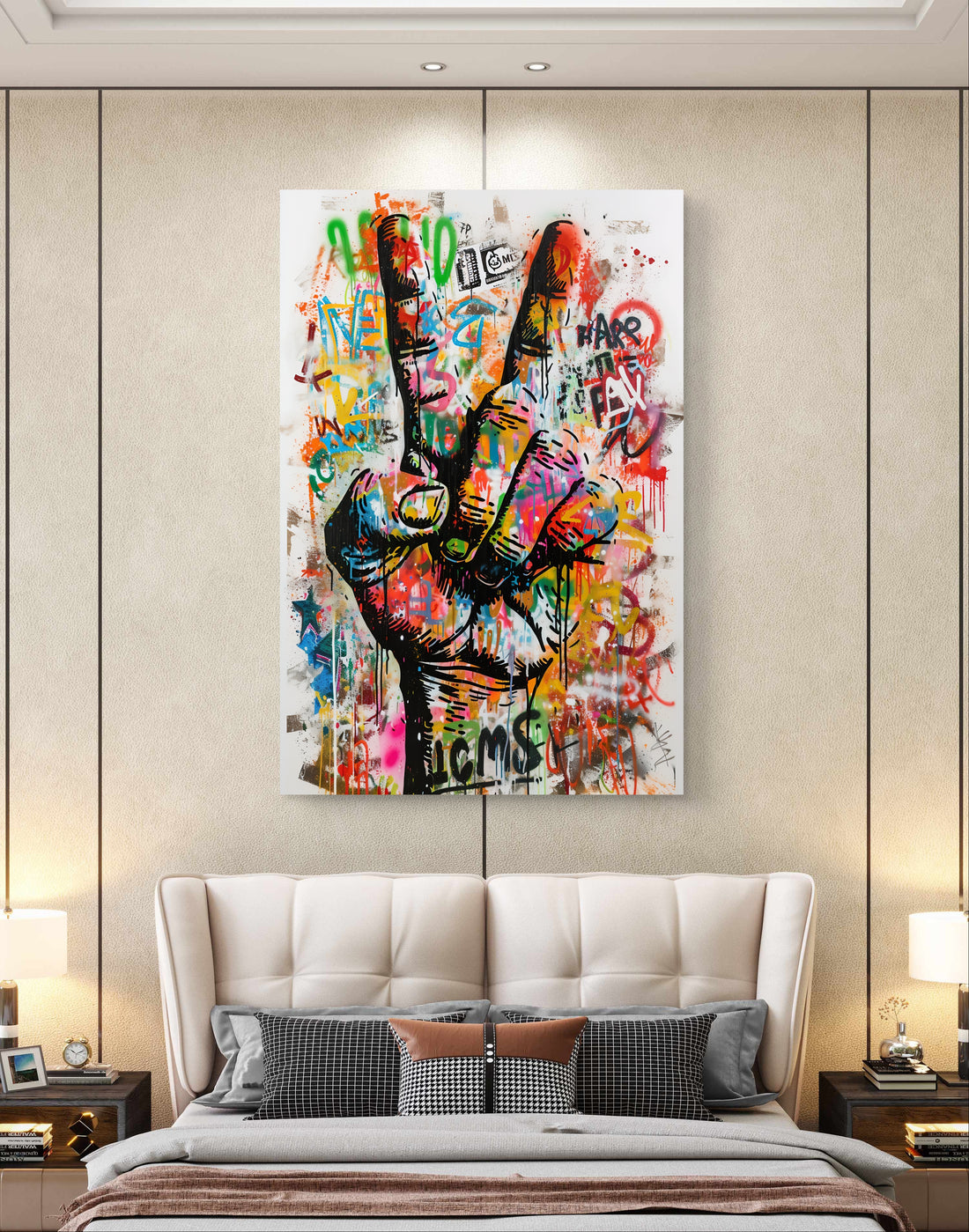 Urban Expression: Graffiti Hand Gesture