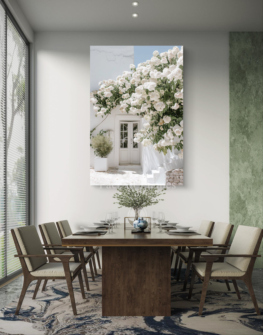 Blossoming Entrance: A Serene White Rose Canopy