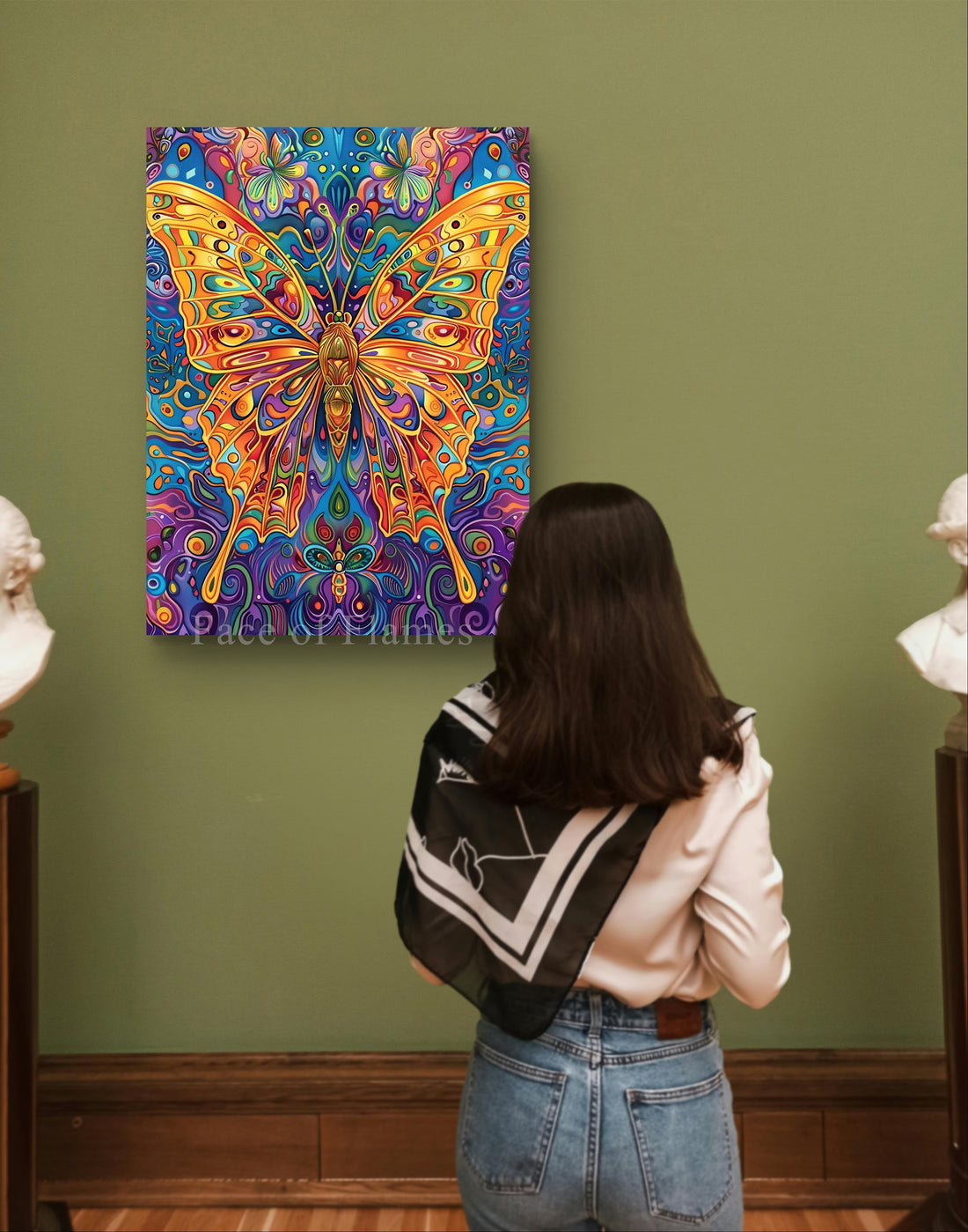 Luminous Kaleidoscope: The Psychedelic Butterfly